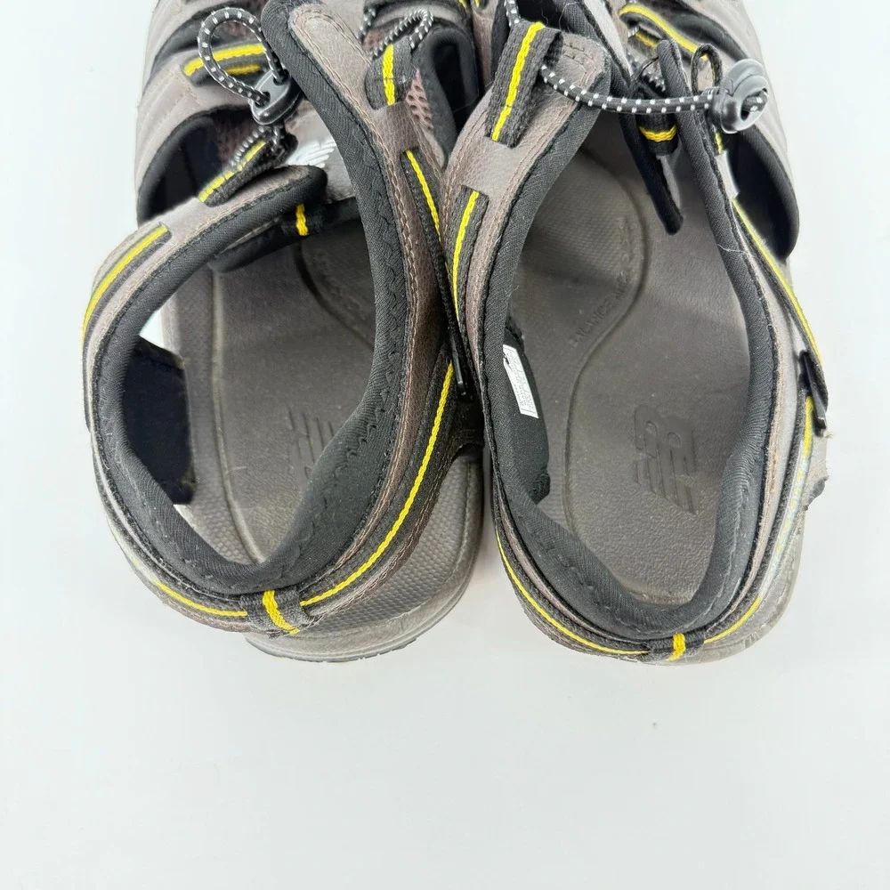 New Balance M2040BR Sandals Mens 15W Brown Closed Toe Hiking Trail Bungee